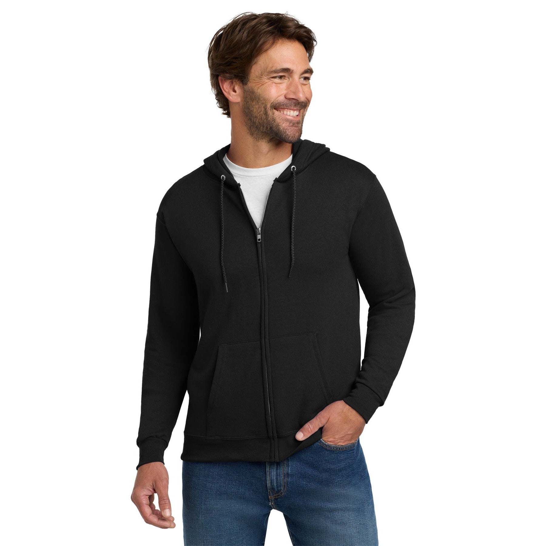 Hanes-Hanes® - EcoSmart® Full-Zip Hooded Sweatshirt. P180-MedTech-2
